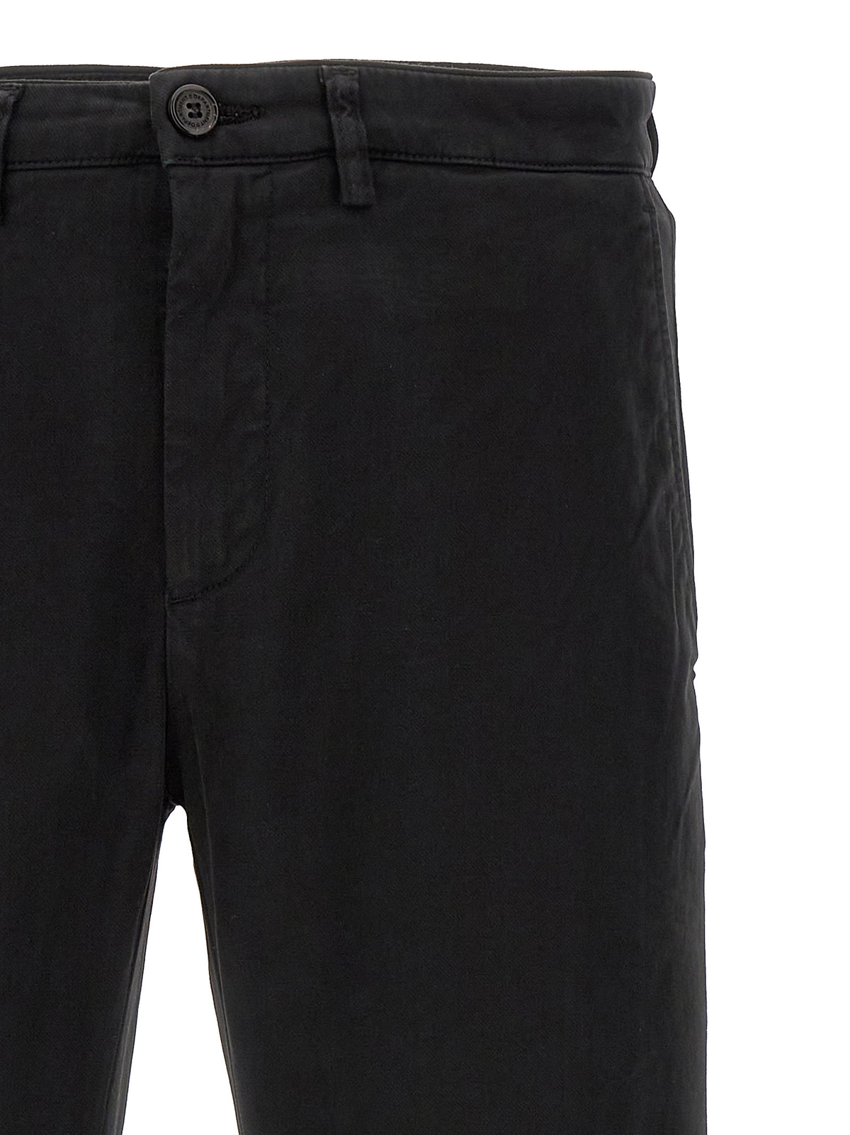Department 5 Mike Black Cotton Casual Pants for Men