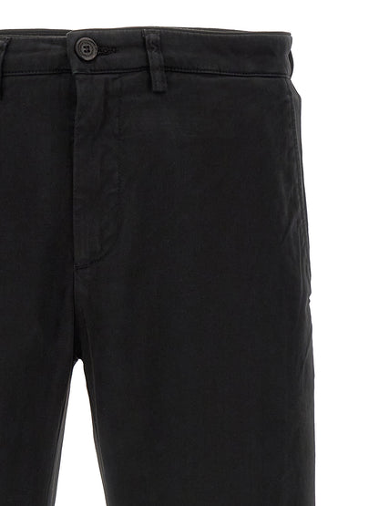 Department 5 Black Cotton Casual Pants