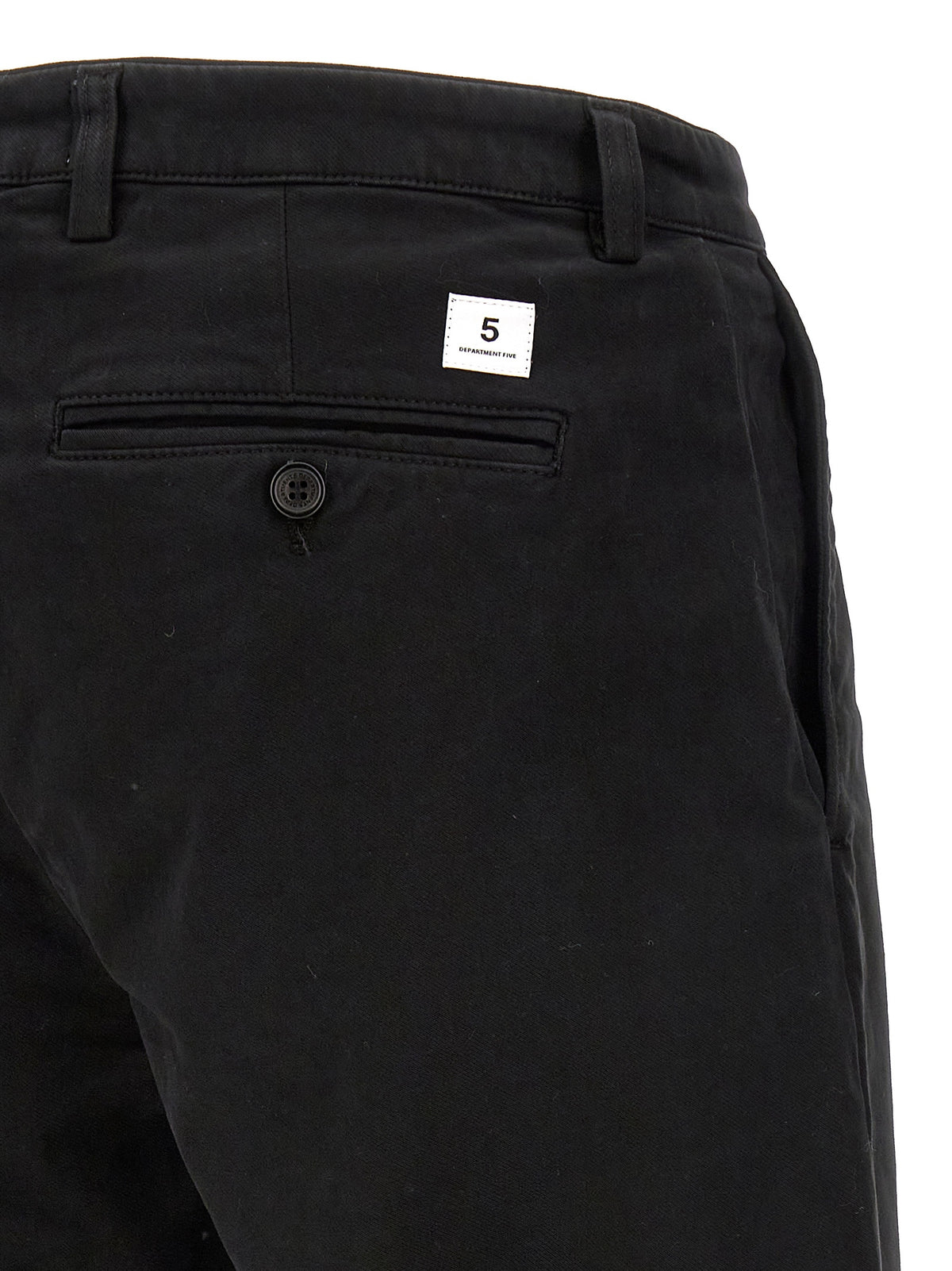 Department 5 Mike Black Cotton Casual Pants for Men