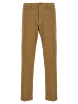 Department 5 Beige Cotton Casual Pants for Men