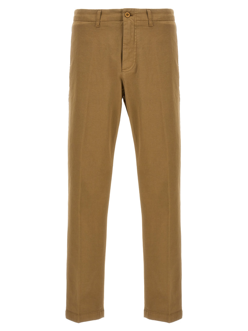 Department 5 Beige Cotton Casual Pants for Men
