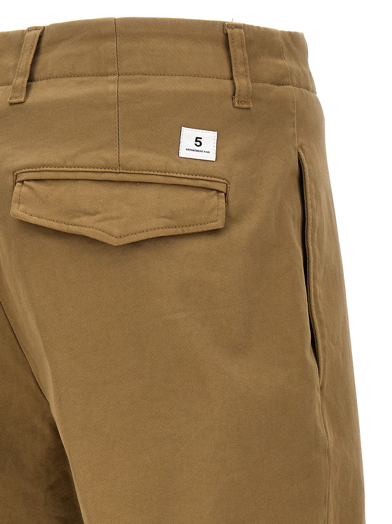 Department 5 Beige Cotton Casual Pants for Men