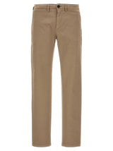 Department 5 Mike Beige Cotton Casual Pants for Men