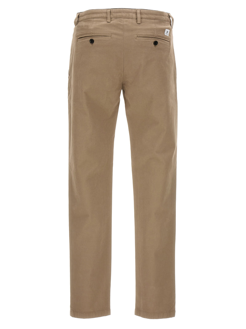Department 5 Mike Beige Cotton Casual Pants for Men
