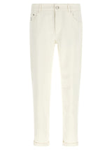 Brunello Cucinelli White Cotton Jeans Denim for Men