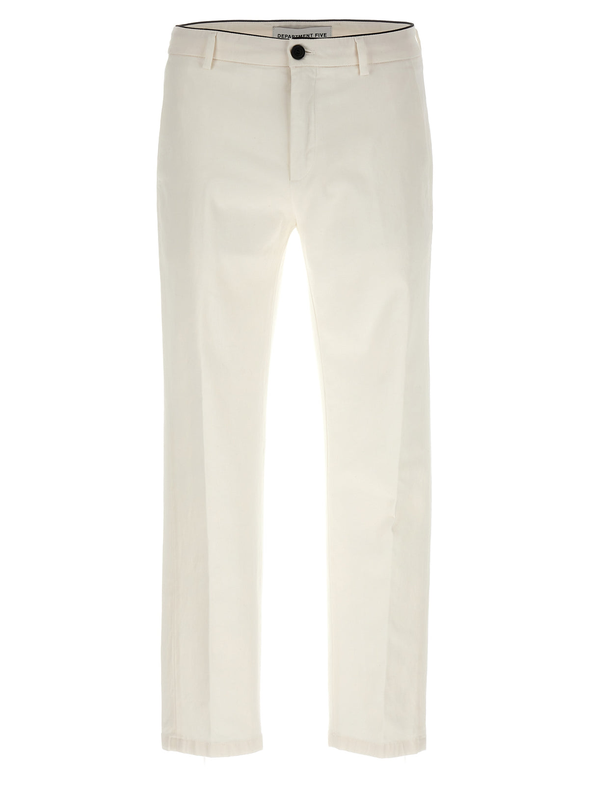 Department 5 Prince White Cotton Pants for Men