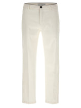 Department 5 Prince White Cotton Pants for Men