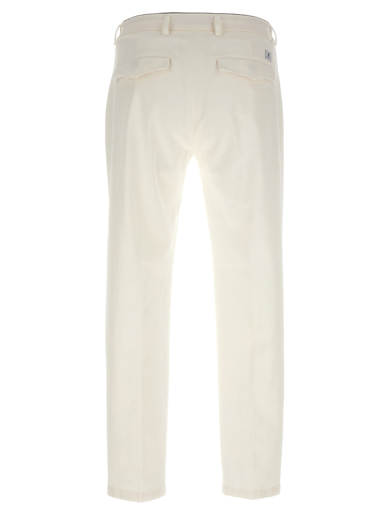 Department 5 'Prince' White Cotton Pants for Men
