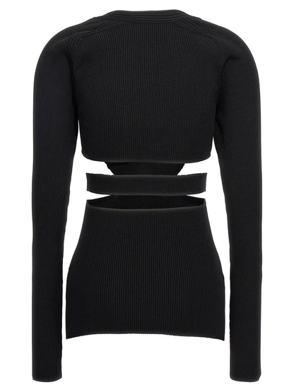 Nensi Dojaka Black Viscose Cardigan