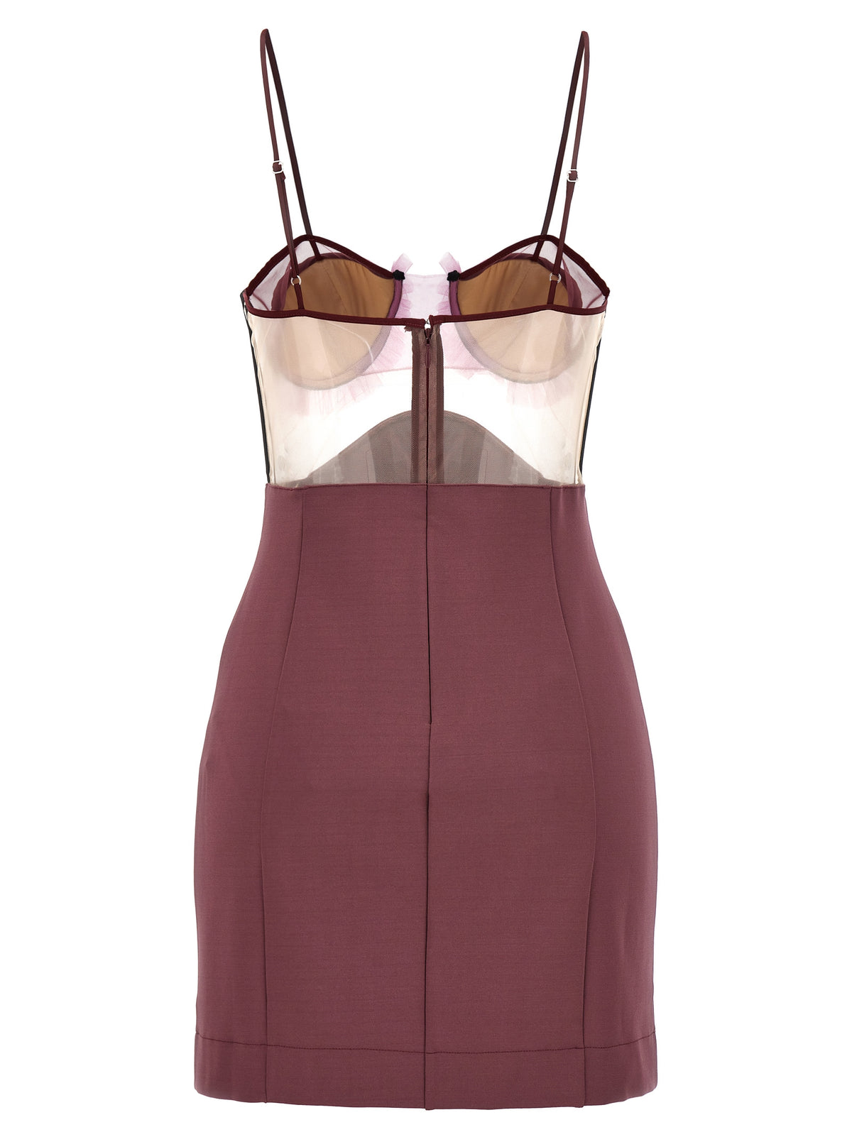 Nensi Dojaka Purple Viscose Short Dress