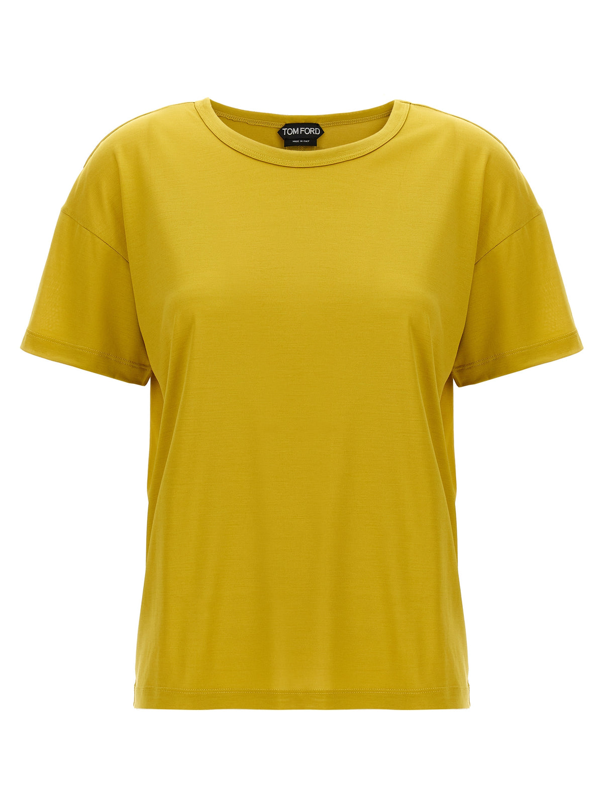 Tom Ford Bicolor Silk T-Shirt - Yellow