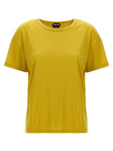 Tom Ford Bicolor Silk T-Shirt - Yellow
