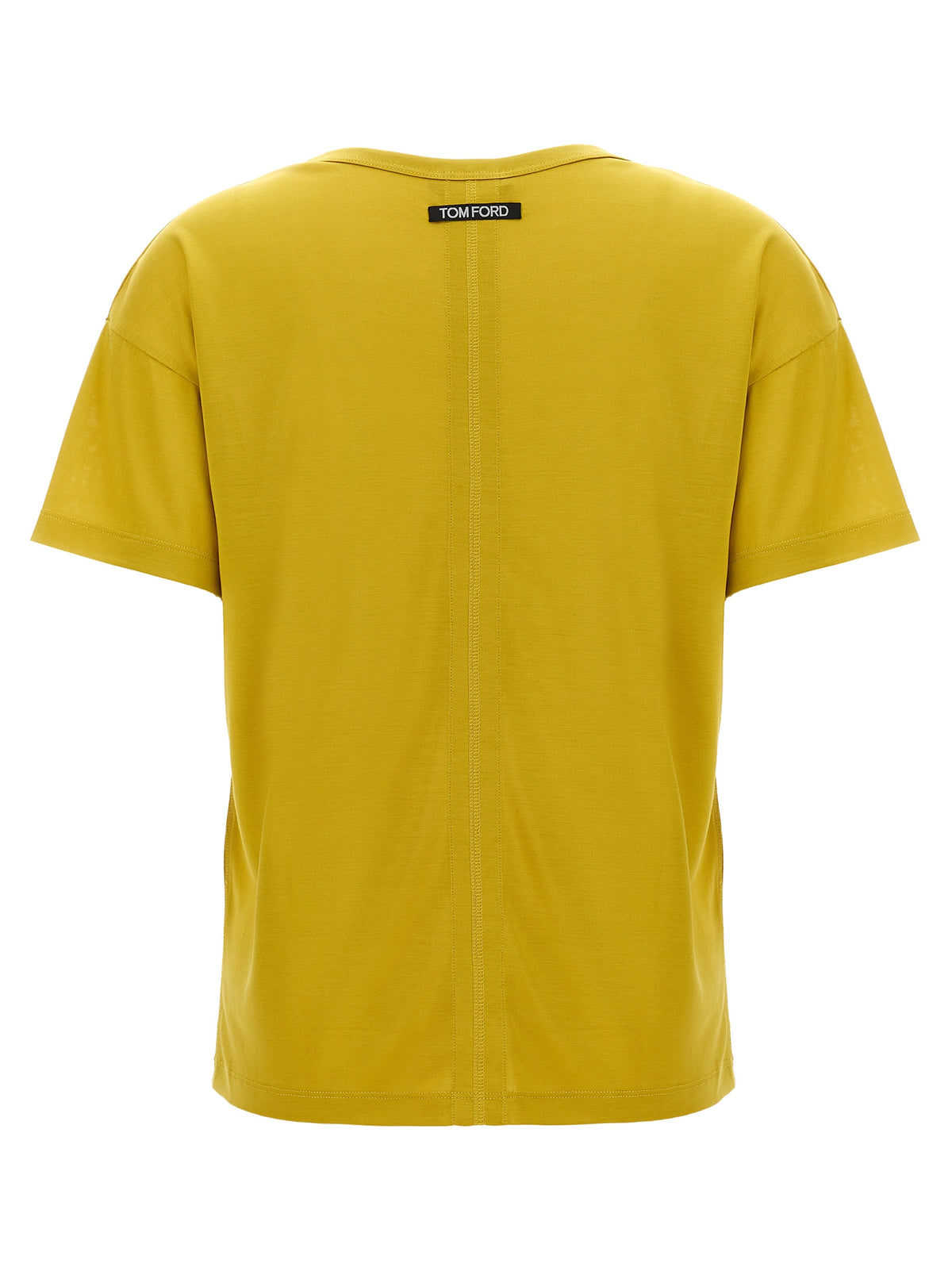 Tom Ford Bicolor Silk T-Shirt - Yellow