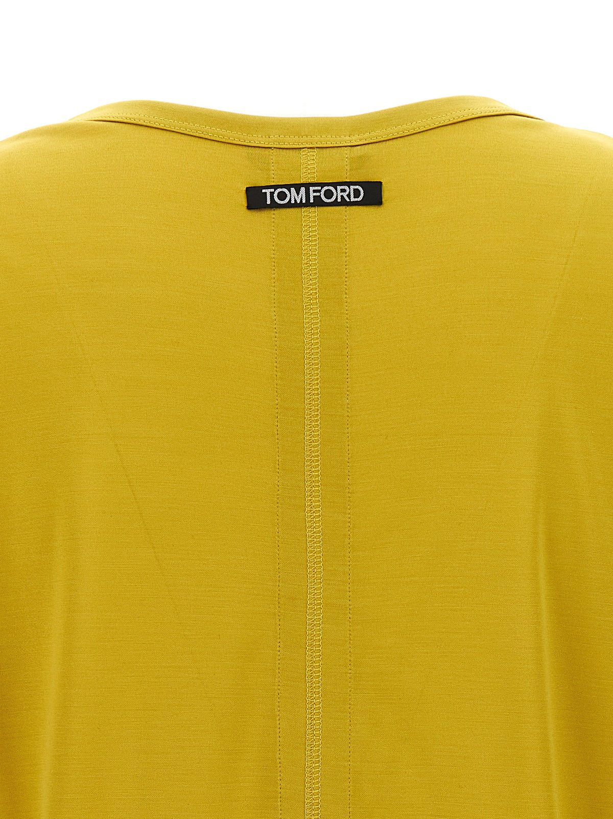 Tom Ford Bicolor Silk T-Shirt - Yellow