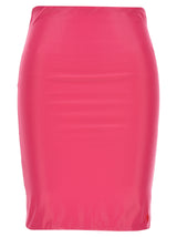 The Attico Fuchsia Polyamide Long Skirt - Bold Elegance