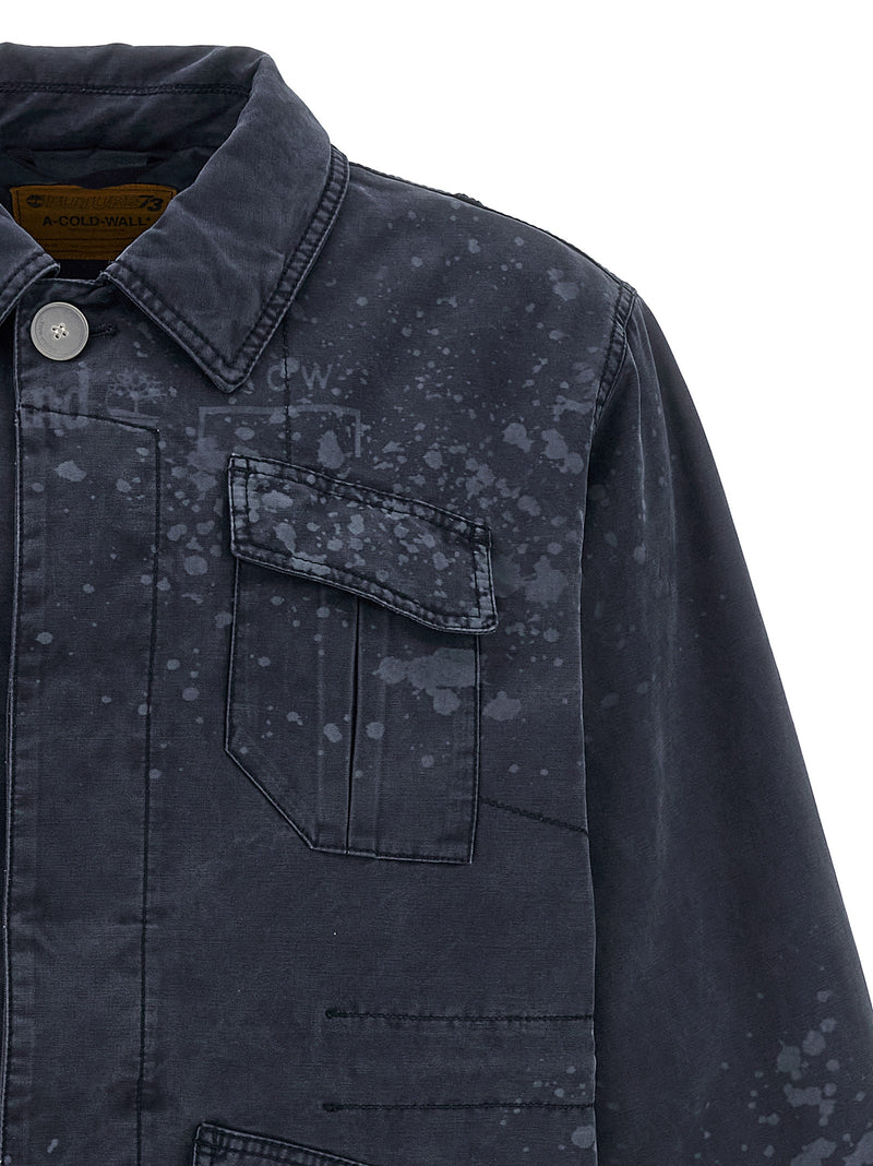 A-COLD-WALL* Blue Cotton Full-Length Jacket