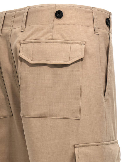 Department 5 Beige Polyester Cargo Pants