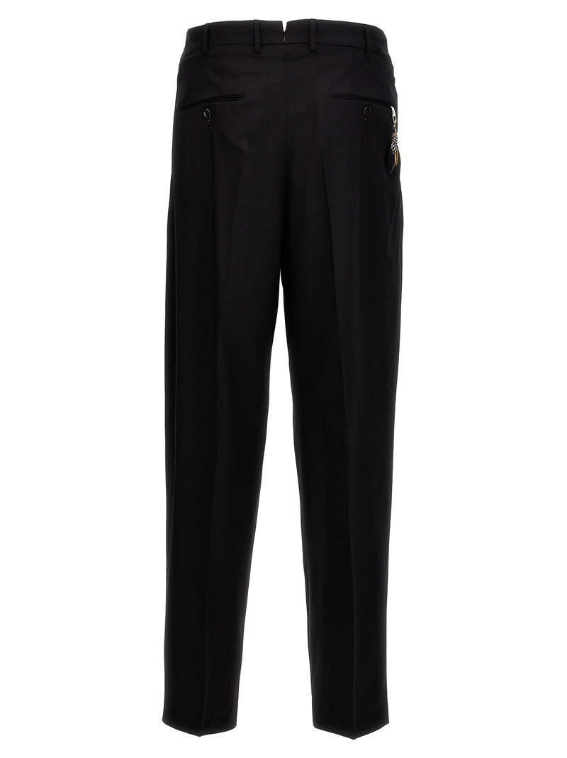 PT Torino Black Virgin Wool Dress Pants - Dodici Model