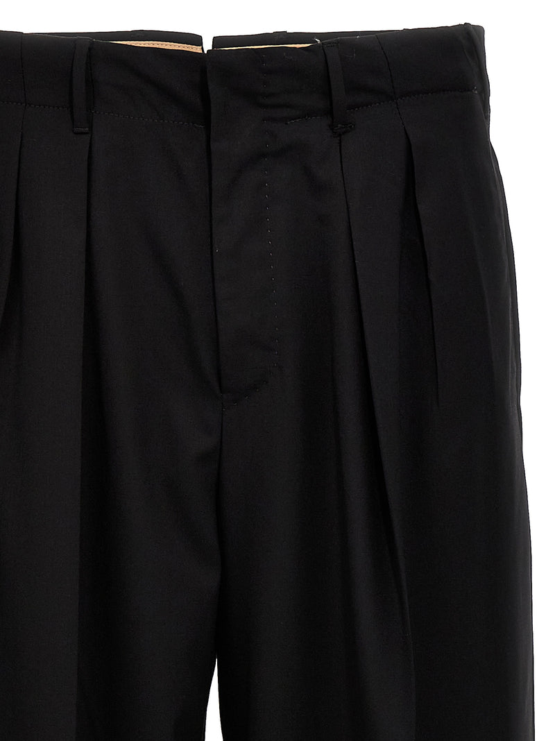 PT Torino Black Virgin Wool Dress Pants - Dodici Model