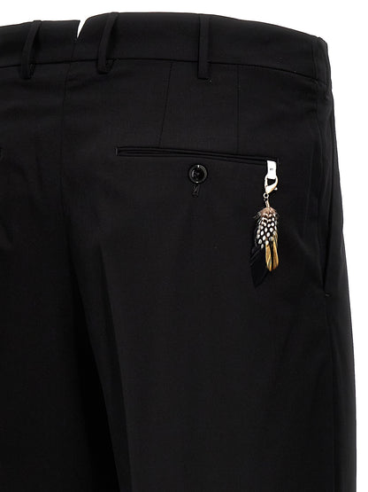 PT Torino Black Virgin Wool Dress Pants