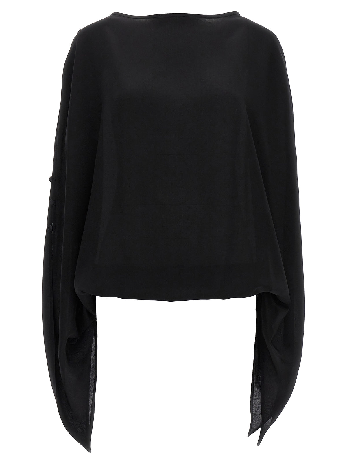 DI.LA3 PARI' Black Silk Blouse - Cristina Model
