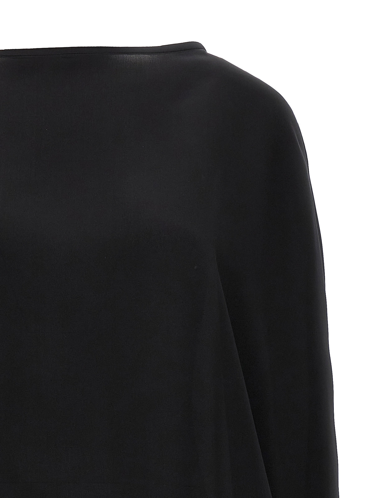 DI.LA3 PARI' Black Silk Blouse - Cristina Model