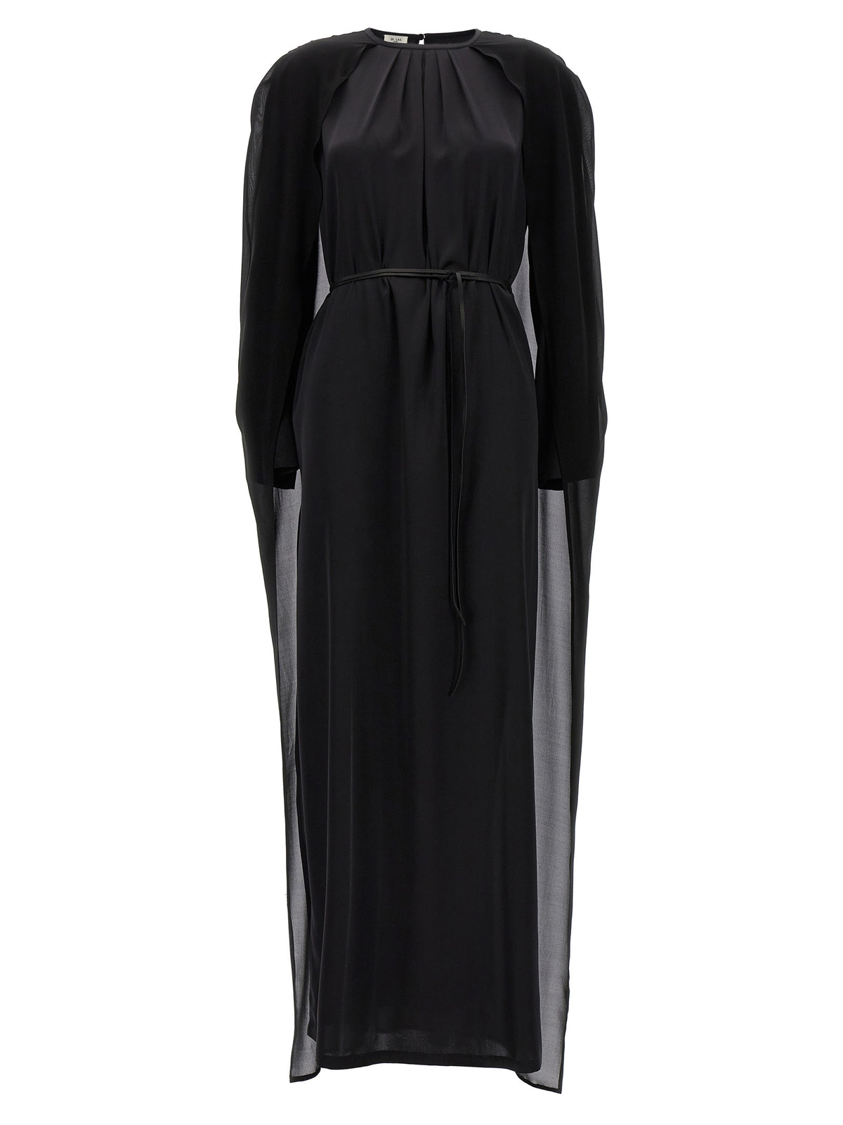 DI.LA3 PARI' Black Silk Long Dress - Elegant & Timeless