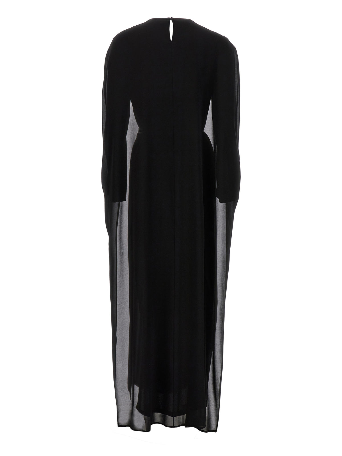 DI.LA3 PARI' Black Silk Long Dress - Elegant & Timeless