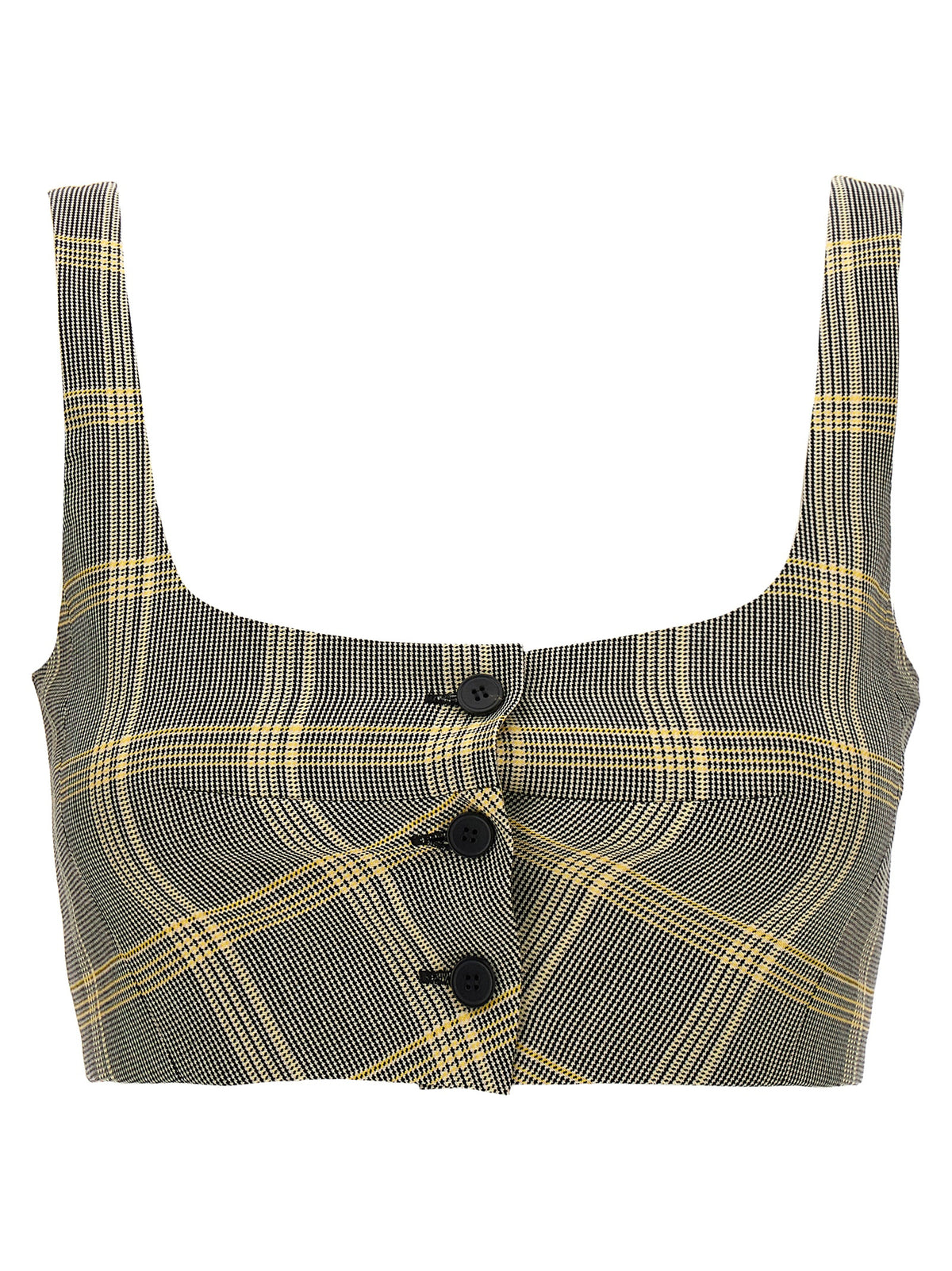 Marni Multicolor Virgin Wool Sleeveless T-Shirt