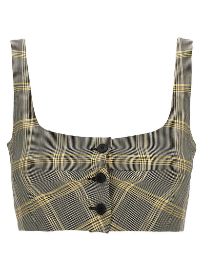 Marni Multicolor Virgin Wool Sleeveles T-Shirt