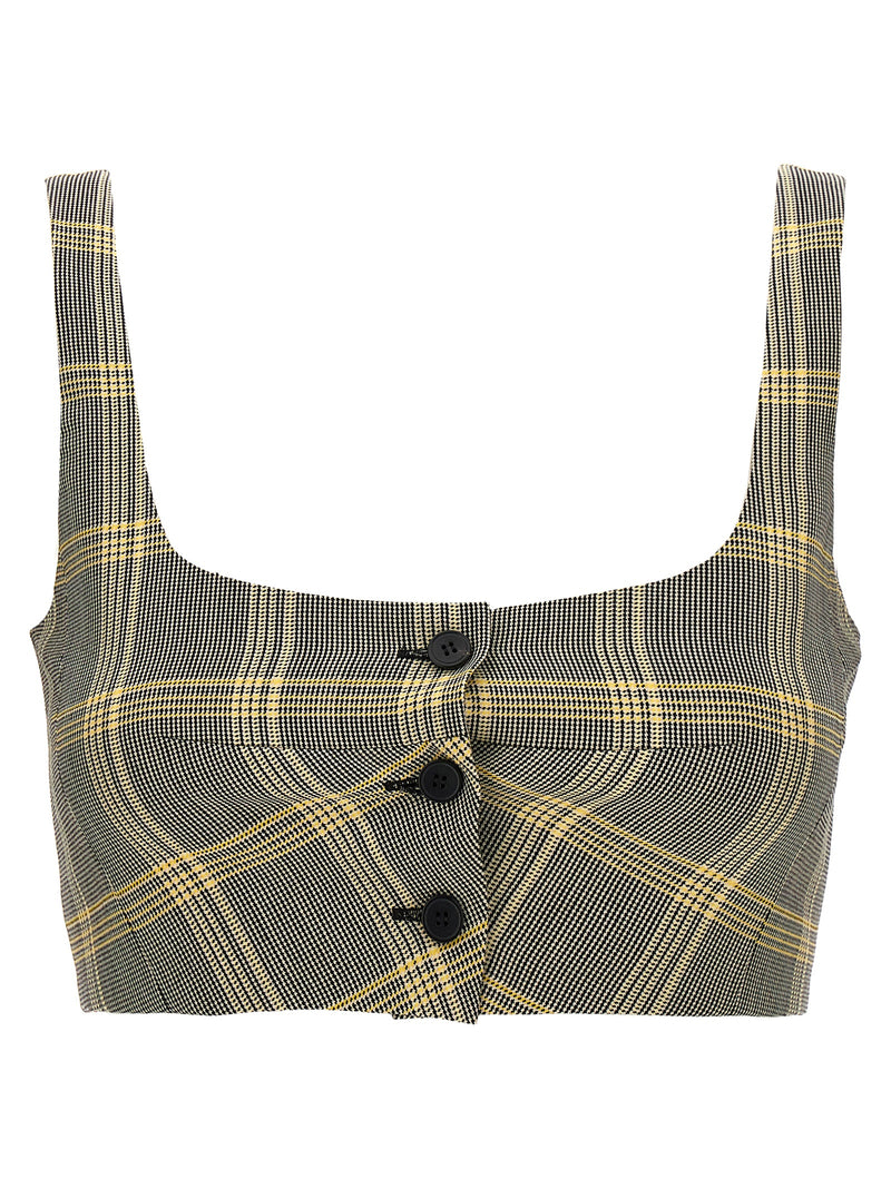 Marni Multicolor Virgin Wool Sleeveless T-Shirt