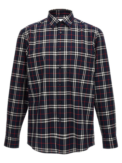 Burberry Blue Cotton Blouse