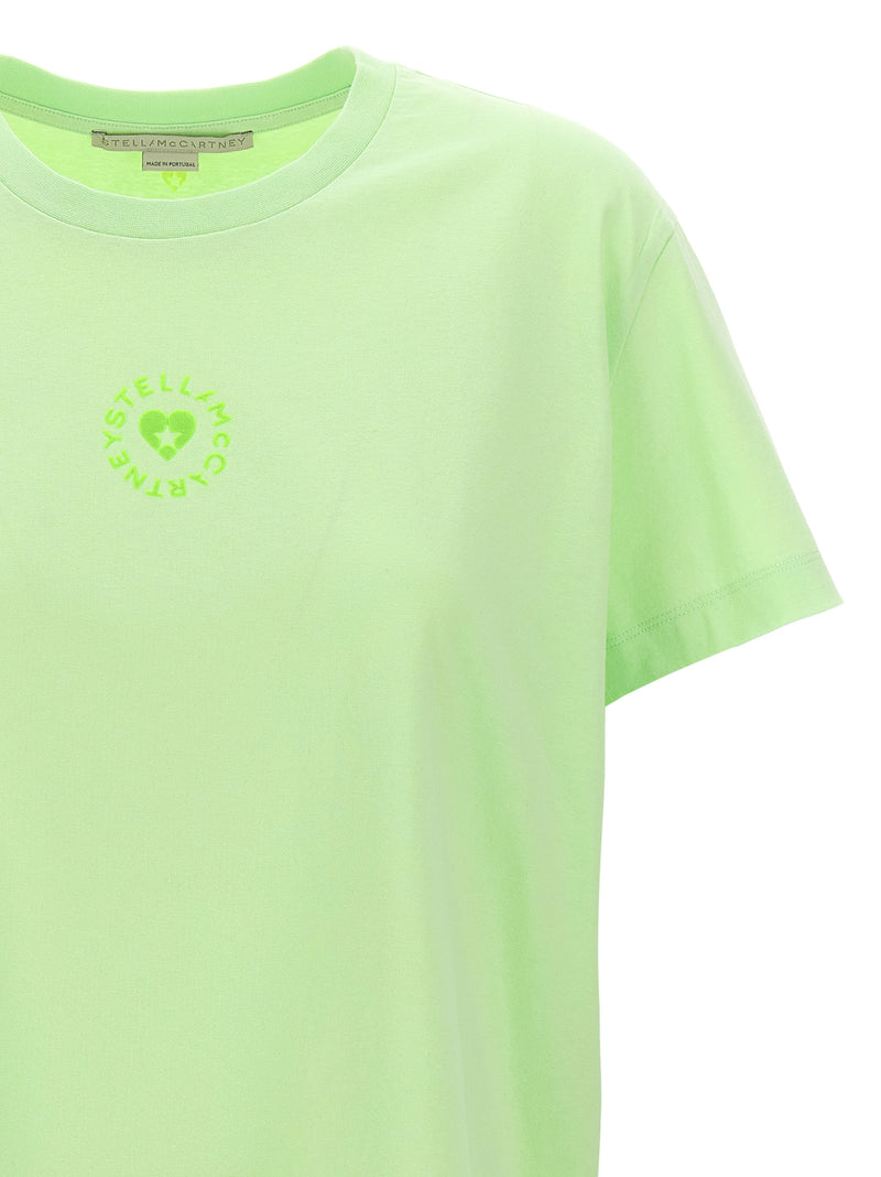Stella McCartney Bicolor Cotton T-Shirt - Iconic Mini Heart