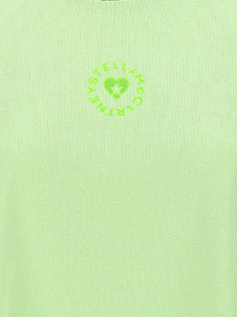 Stella McCartney Bicolor Cotton T-Shirt - Iconic Mini Heart