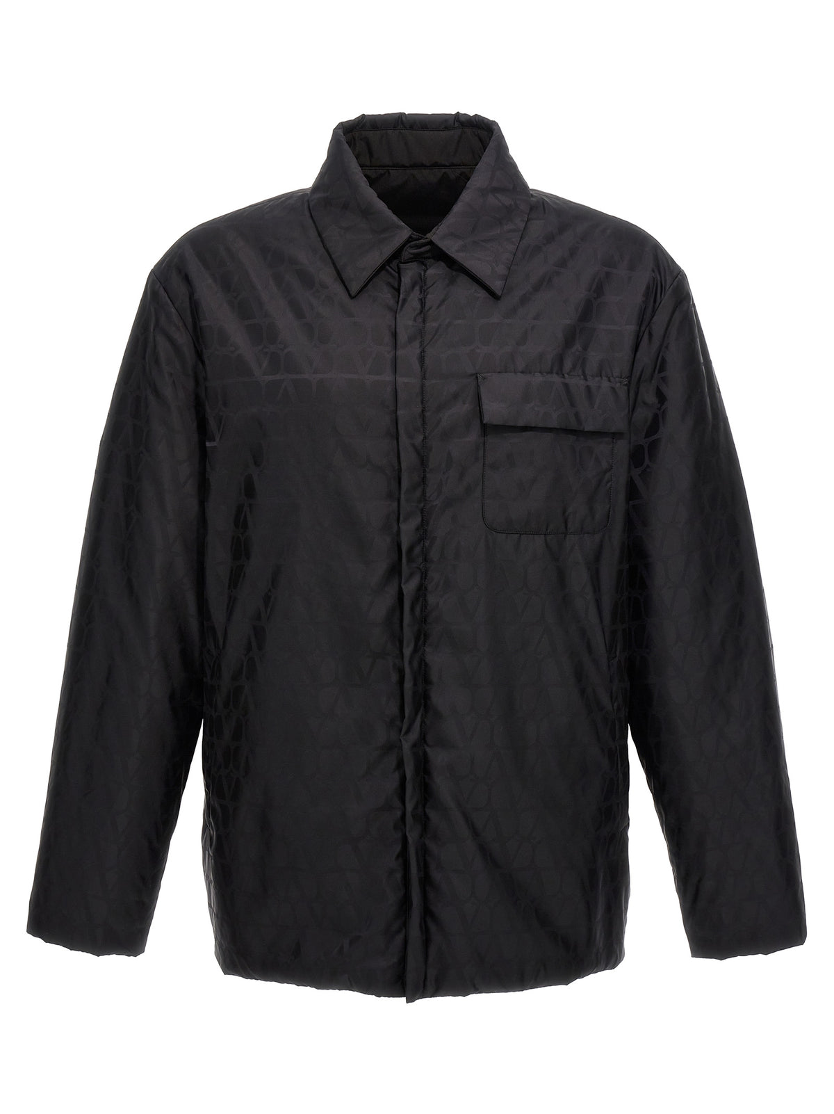 Valentino Garavani Black Reversible Nylon Jacket