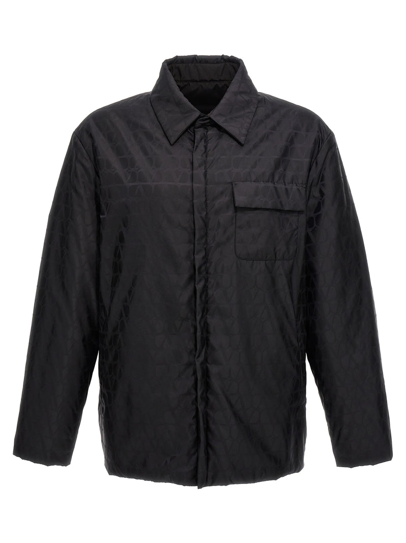 Valentino Garavani Black Reversible Nylon Jacket