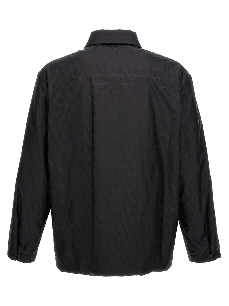 Valentino Garavani Black Reversible Nylon Jacket