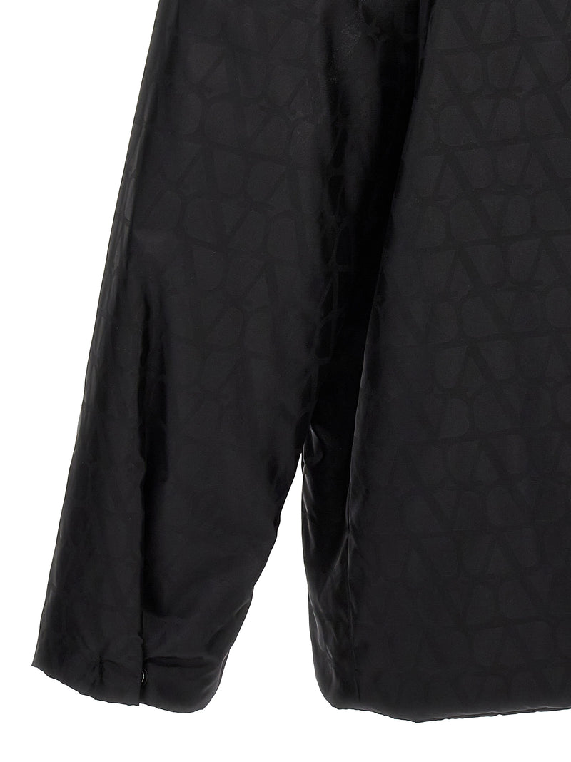Valentino Garavani Black Reversible Nylon Jacket