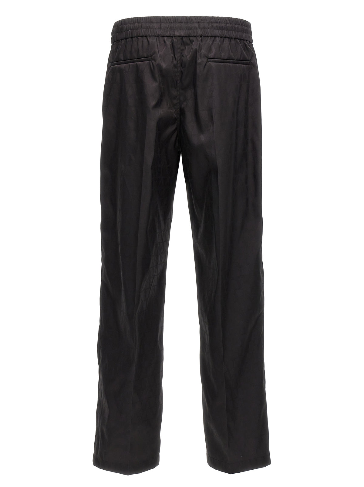 Valentino Garavani Black Polyamide Casual Pants for Men