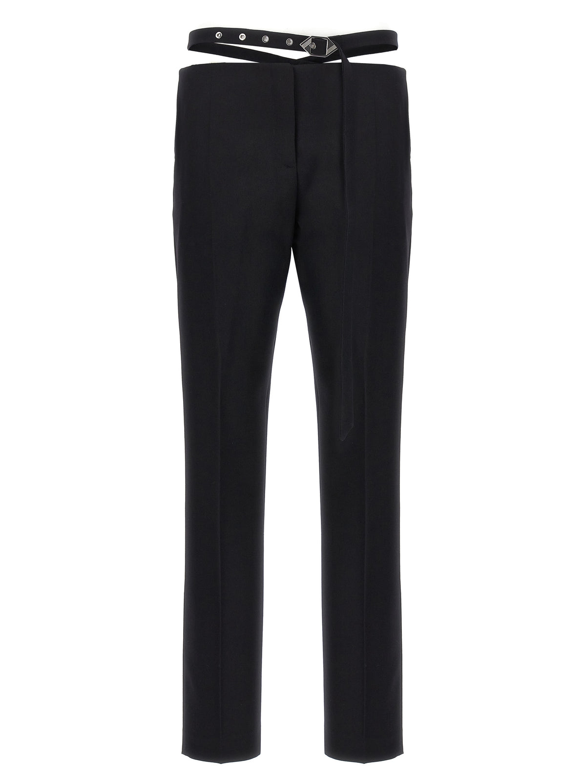 The Attico Black Virgin Wool Dress Pants