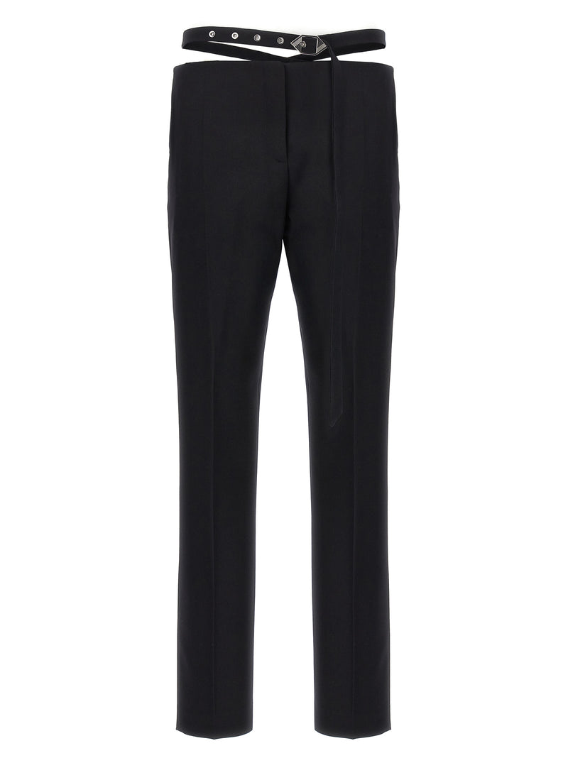 The Attico Black Virgin Wool Dress Pants