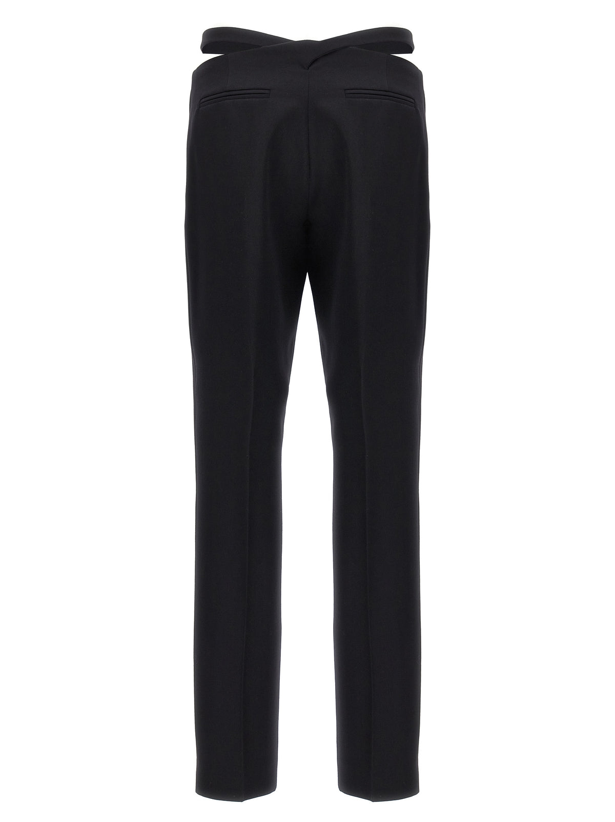 The Attico Black Virgin Wool Dress Pants