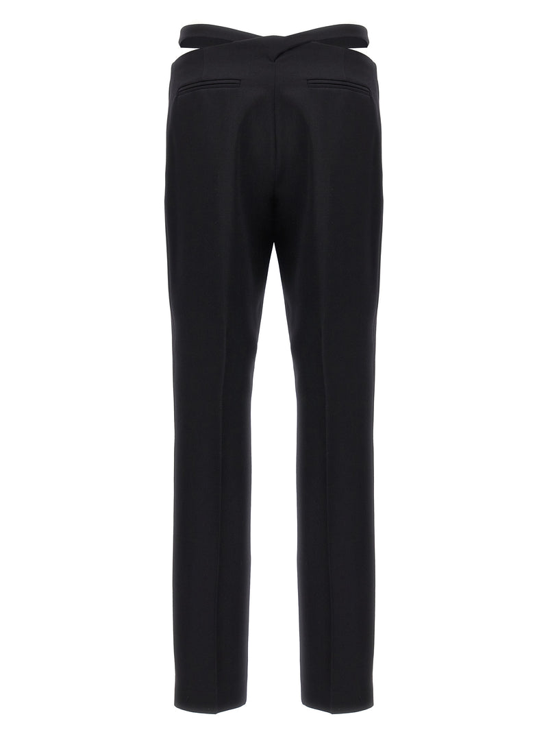 The Attico Black Virgin Wool Dress Pants