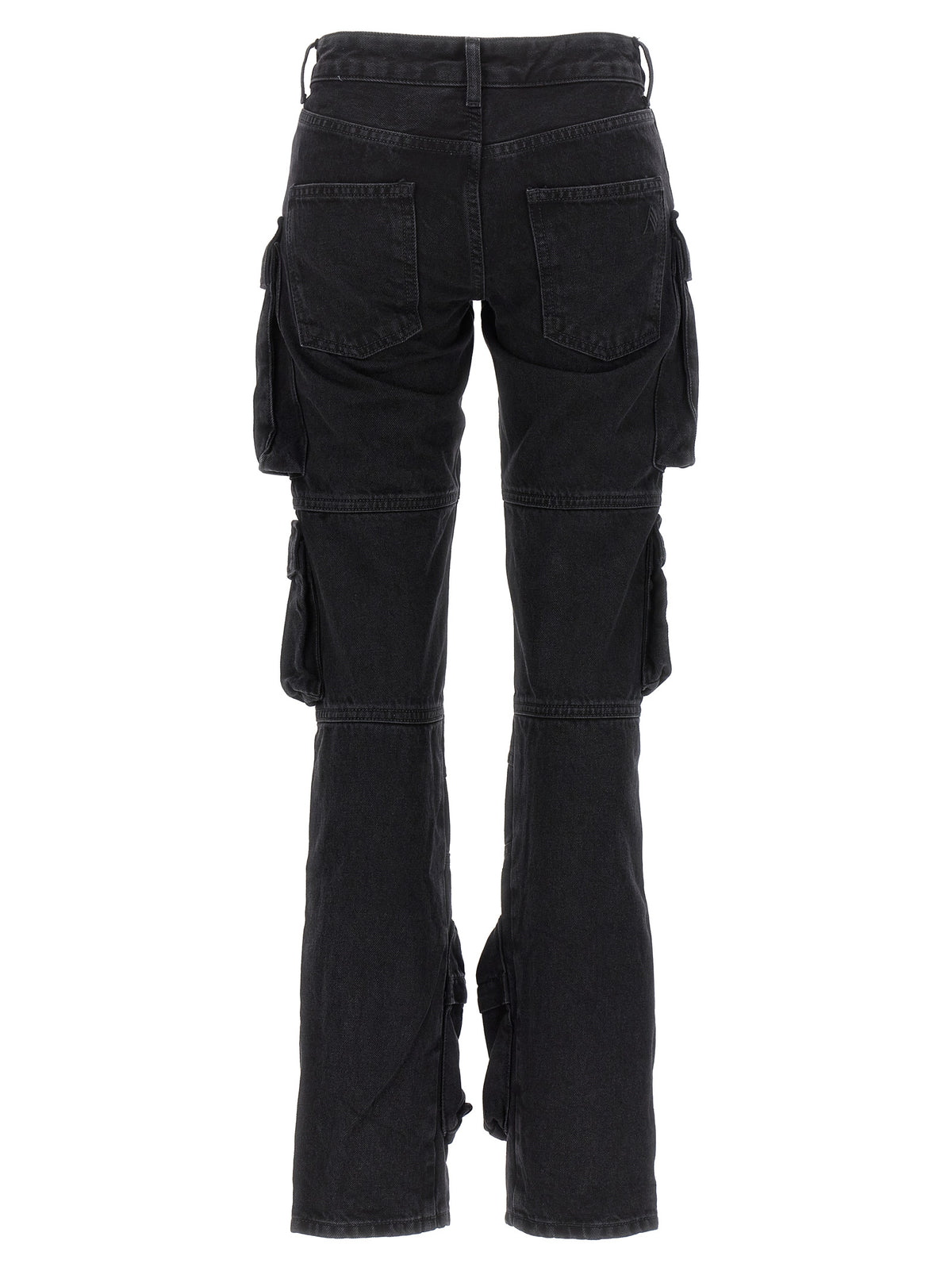 The Attico Essie Black Cotton Cargo Pants