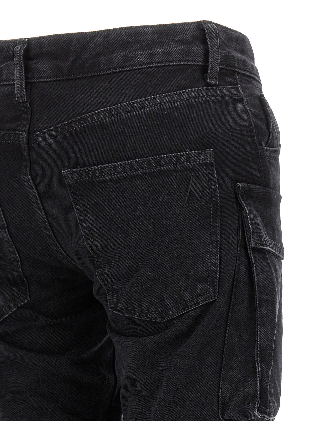 The Attico Essie Black Cotton Cargo Pants