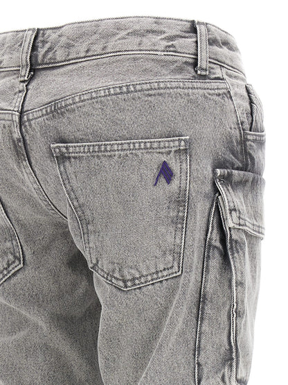 The Attico Gray Cotton Cargo Pants