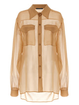 Alberta Ferretti Beige Silk Blouse - Elegant & Trendy Design