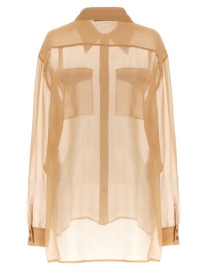Alberta Ferretti Beige Silk Blouse