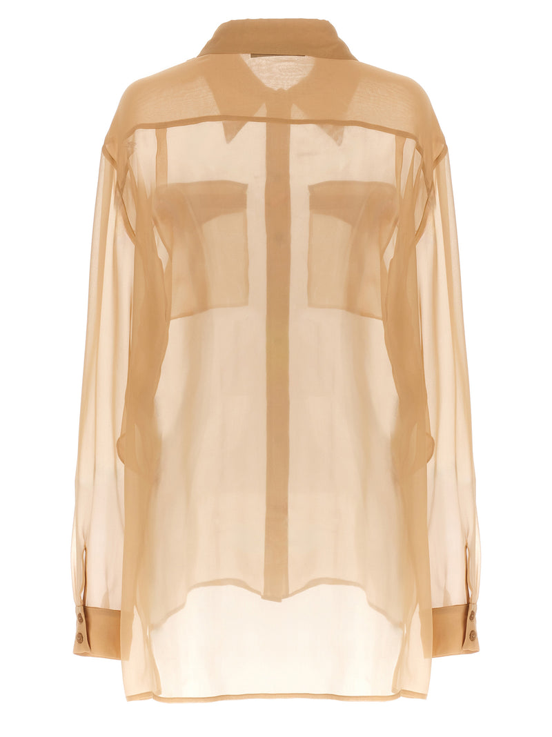 Alberta Ferretti Beige Silk Blouse - Elegant & Trendy Design