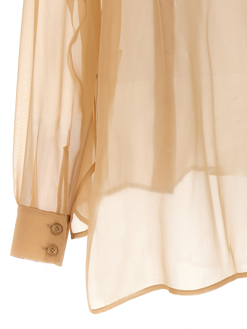 Alberta Ferretti Beige Silk Blouse - Elegant & Trendy Design